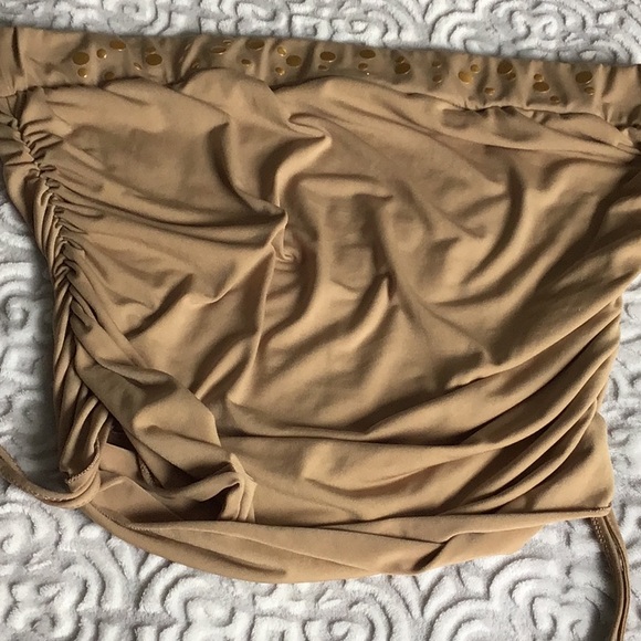 MKM Designs Nude Ruched Tube Top XL - Picture 6 of 12